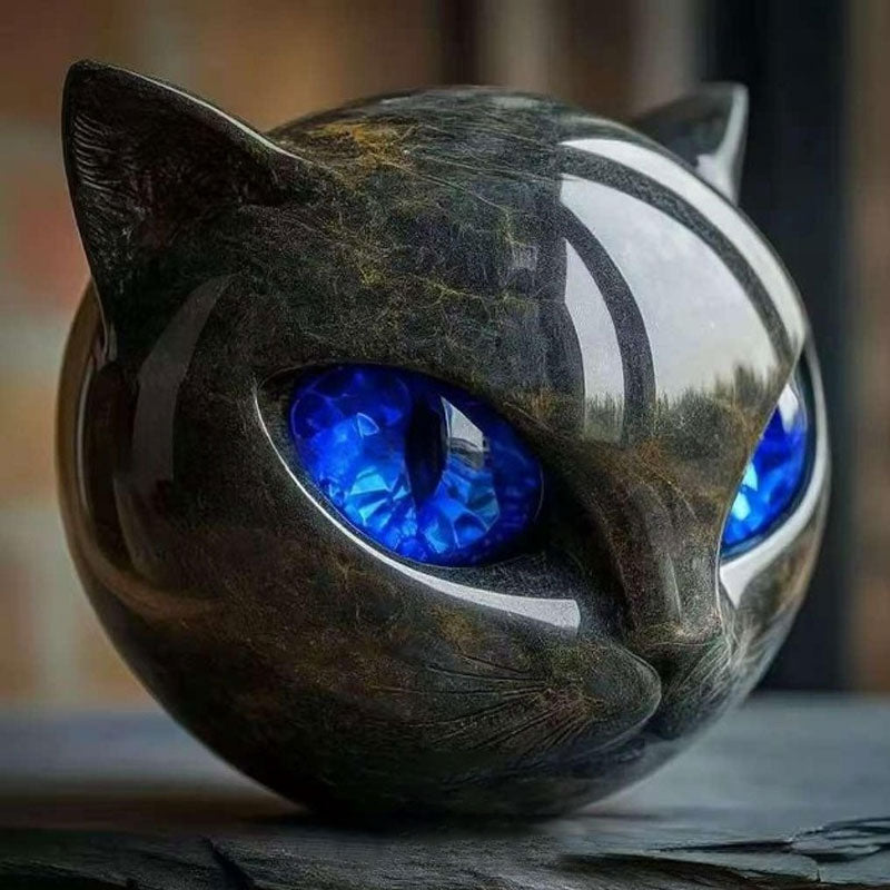 đ„SISTA DAGENS 50% RABATT - StĂ„tlig bostadsaccent och raffinerat presentmĂ€sterverk - skulptur av svart katt