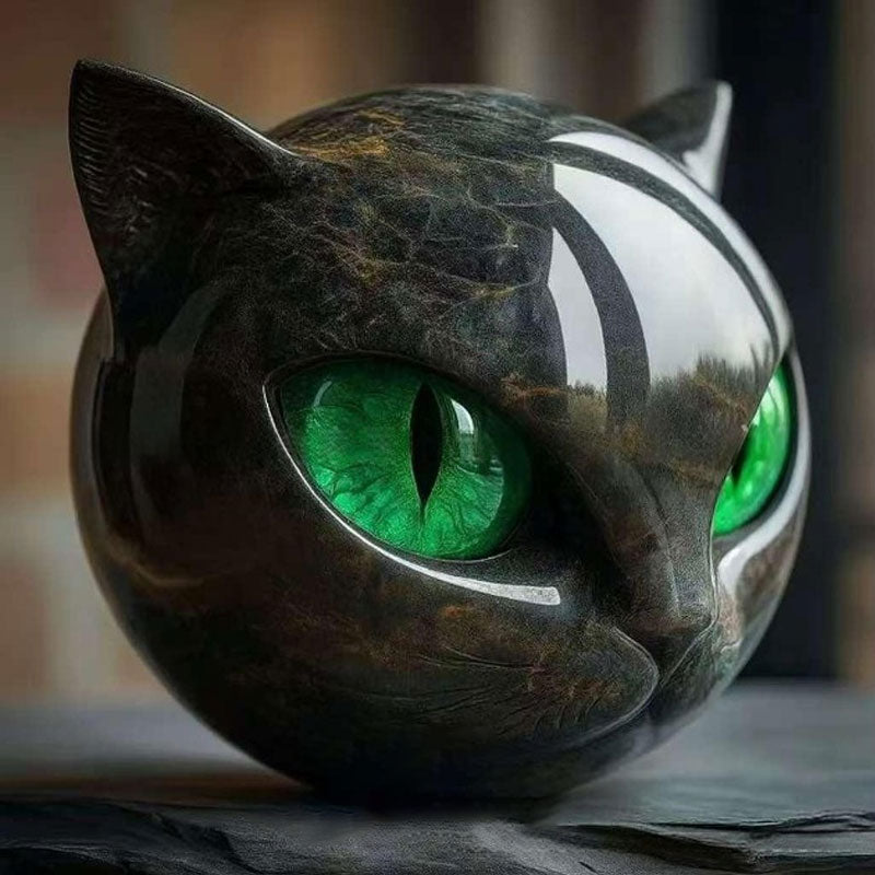 đ„SISTA DAGENS 50% RABATT - StĂ„tlig bostadsaccent och raffinerat presentmĂ€sterverk - skulptur av svart katt