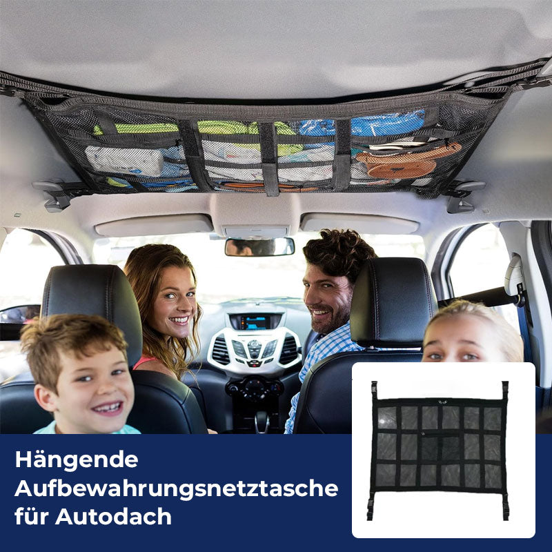 Hängande förvaringsväska i nät för biltak