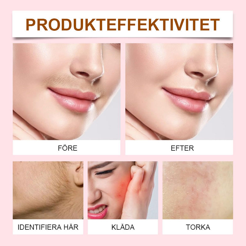Speciell Hårborttagningskräm För Hårborttagning I Ansiktet/Depilatory cream for facial hair removal