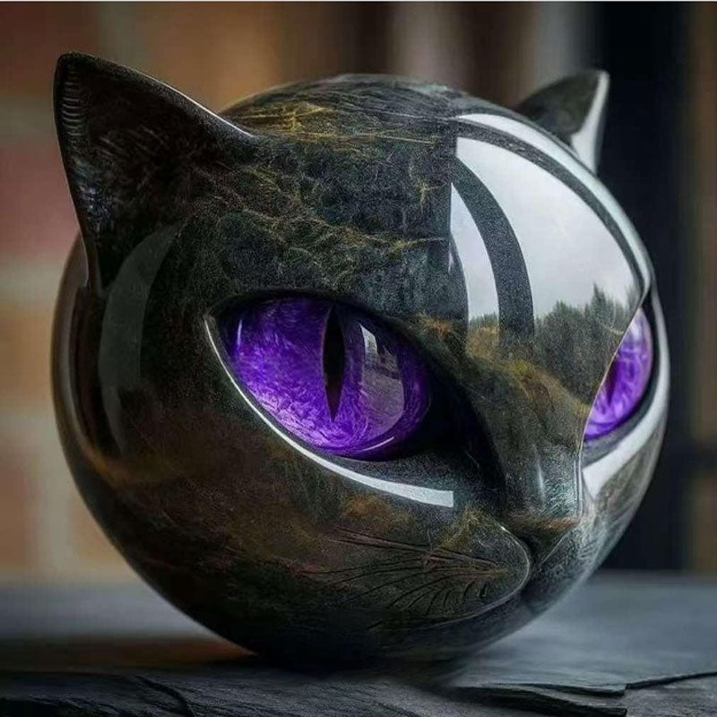 đ„SISTA DAGENS 50% RABATT - StĂ„tlig bostadsaccent och raffinerat presentmĂ€sterverk - skulptur av svart katt
