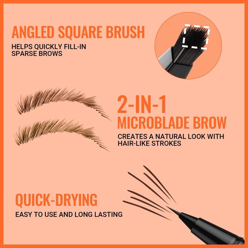 đ UppnĂ„ perfekta bryn â âš 4D-brynspenna â För naturlig, heldags perfektion med ögonbryn och eyeliner! đââ