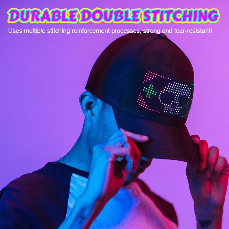 🏆Blomstrande försäljning⚡ Försäljningen överstiger 50 000 enheter! 💖 LED-displayhatt i fullfärg