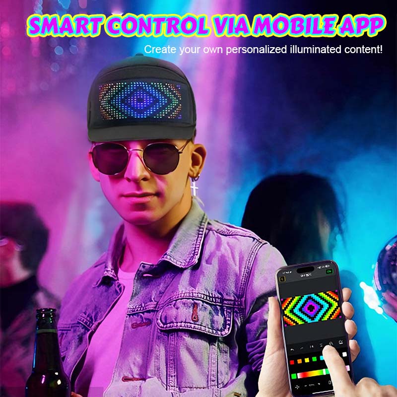 🏆Blomstrande försäljning⚡ Försäljningen överstiger 50 000 enheter! 💖 LED-displayhatt i fullfärg