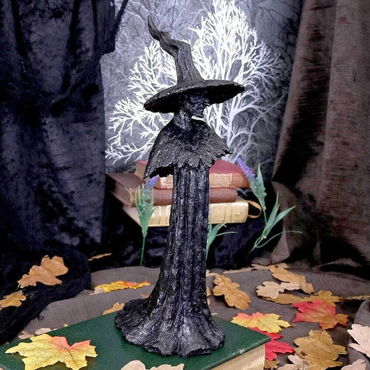 🔥SISTA DAGEN 50% RABATT - 🧙‍♀️💫Handgjord svart häxstaty: Ditt hems väktare (Samma som i videon)