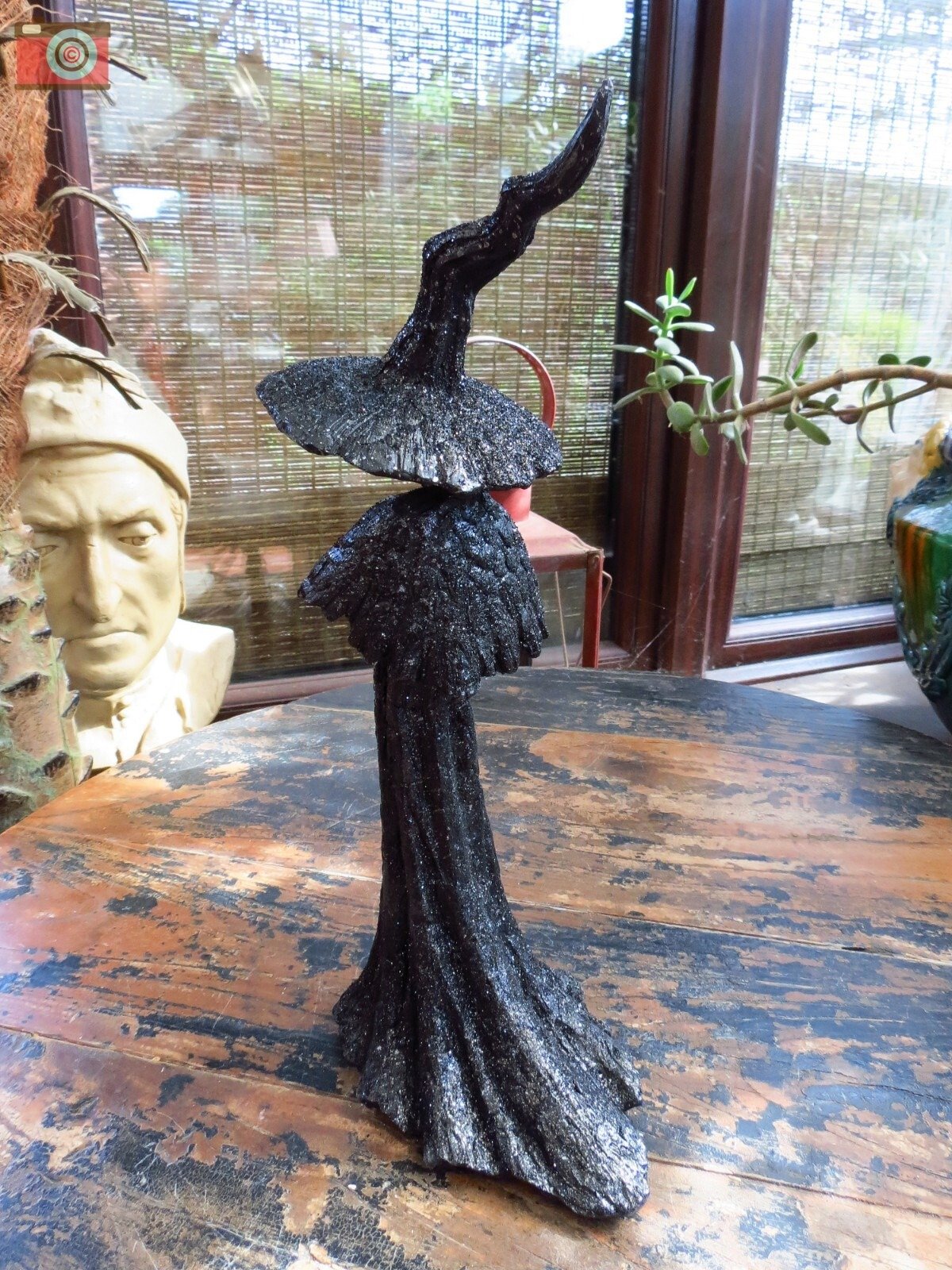 🔥SISTA DAGEN 50% RABATT - 🧙‍♀️💫Handgjord svart häxstaty: Ditt hems väktare (Samma som i videon)