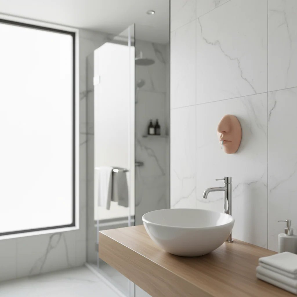 👃💦 Realistisk väggmonterad tvålpump för formen av en näsa