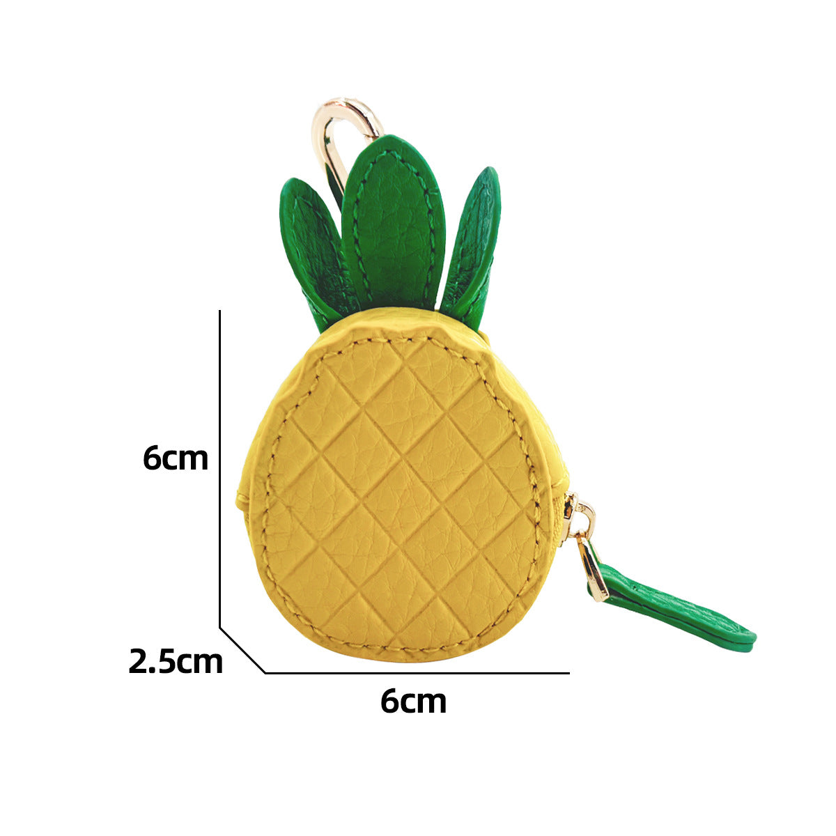 🍋 Mini-myntbörs – Söt nyckelringplånbok för tjejer